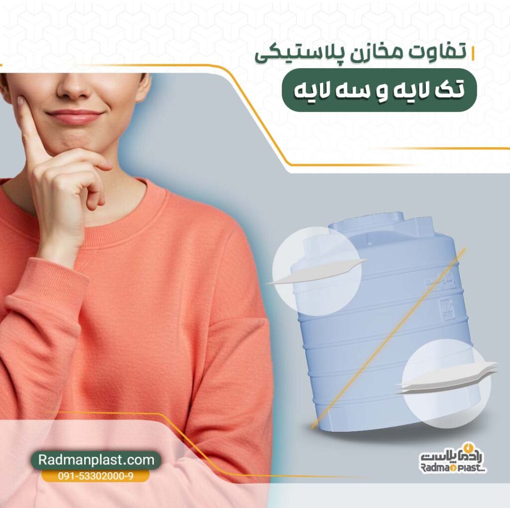 تفاوت مخازن پلاستیکی تک لایه و سه لایه